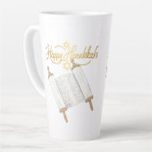 Happy Hanukkah Entertainment Latte Mok (Linkerhoek)