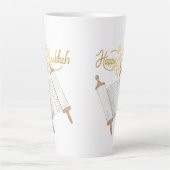 Happy Hanukkah Entertainment Latte Mok (Voorkant)