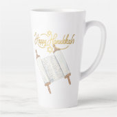 Happy Hanukkah Entertainment Latte Mok (Rechts)