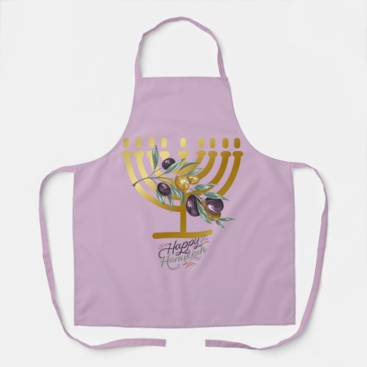 Happy Hanukkah Entertainment Schort (Voorkant)