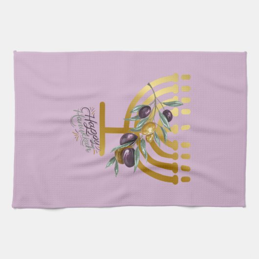 Happy Hanukkah Entertainment Theedoek (Horizontaal)