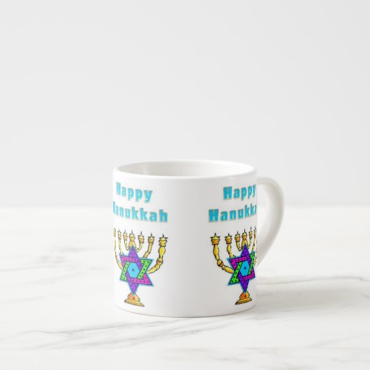 Happy Hanukkah Espresso Kop (Voorkant rechts)