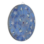Happy Hanukkah Falling Stars and Dreidels Dartbord (Voorkant Links)