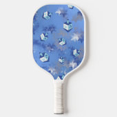 Happy Hanukkah Falling Stars and Dreidels Pickleball Paddle (Voorkant)
