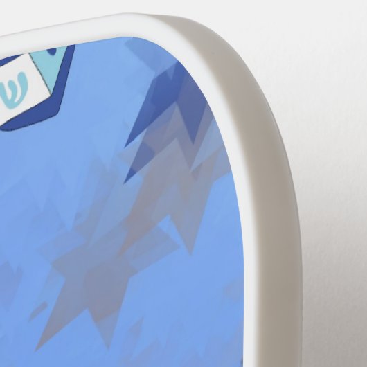 Happy Hanukkah Falling Stars and Dreidels Pickleball Paddle (Links Detail)