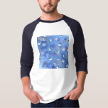 Happy Hanukkah Falling Stars and Dreidels T-shirt<br><div class="desc">Je bekijkt het Lee Hiller Design Collectie. Apparel,  Gifts & Collectibles Lee Hiller Photography of Digital Art Collectie. Je kunt haar Natuur fotografie uitzichten op http://HikeOurPlanet.com/ en haar wandelende blog volgen in Hot Springs National Park.</div>