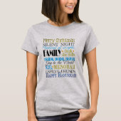Happy Hanukkah familie en vrienden T-shirt (Voorkant)