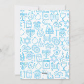 Happy Hanukkah family photo card personalize Feestdagenkaart (Achterkant)