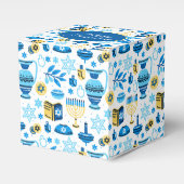 Happy Hanukkah Favor Box Bedankdoosjes (Voorkant Zijde)