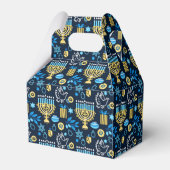 Happy Hanukkah Favor Box Bedankdoosjes (Achterkant)
