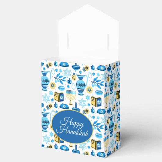 Happy Hanukkah Favor Box Bedankdoosjes (Geopend)