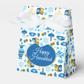 Happy Hanukkah Favor Box Bedankdoosjes (Voorkant Zijde)