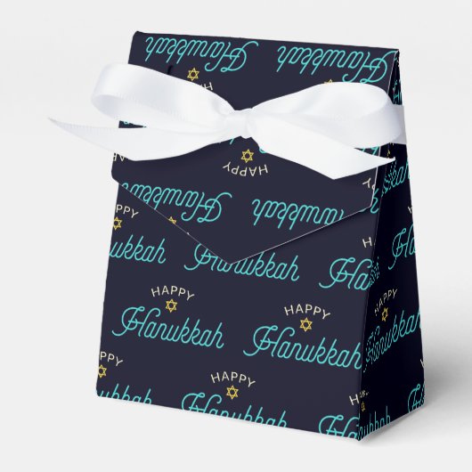 Happy Hanukkah Favor Box Bedankdoosjes (Voorkant Zijde)