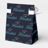 Happy Hanukkah Favor Box Bedankdoosjes (Achterkant)