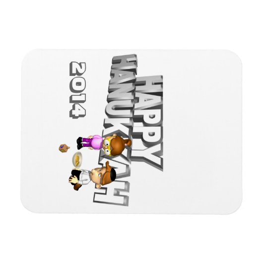 Happy Hanukkah-feestdag - Magneet (Horizontaal)