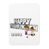 Happy Hanukkah-feestdag - Magneet (Verticaal)