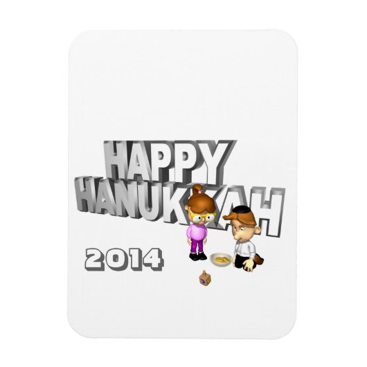 Happy Hanukkah-feestdag - Magneet (Verticaal)