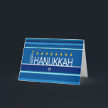 Happy Hanukkah Feestdagen Kaart<br><div class="desc">.Viel acht dagen en acht nachten van het festival van Lichten met Hanoekakaarten en geschenken. Het festival van de lichten is hier. Licht de menorah aan, speel met het droesdel en feast op latkes en sufganiyots. Viel de geest van Hanukkah met vrienden, familie en geliefden om hen Happy Hanukkah te...</div>