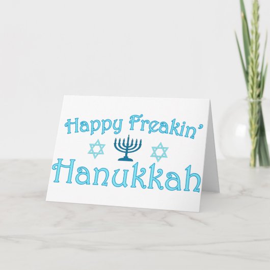 happy hanukkah feestdagen kaart (Voorkant)