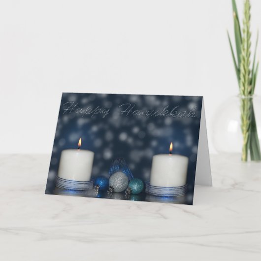 Happy Hanukkah Feestdagen Kaart (Voorkant)