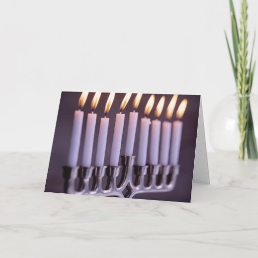 Happy Hanukkah Feestdagen Kaart (Voorkant)