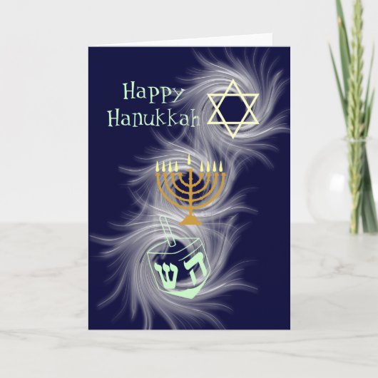 Happy Hanukkah Feestdagen Kaart (Voorkant)