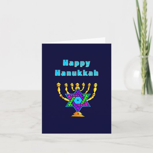 Happy Hanukkah Feestdagen Kaart (Voorkant)