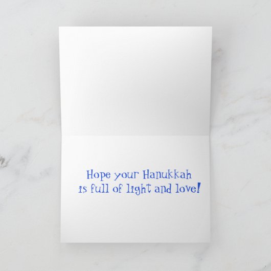 Happy Hanukkah Feestdagen Kaart (Binnen)