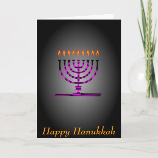 Happy Hanukkah Feestdagen Kaart (Voorkant)