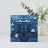 Happy Hanukkah Feestdagenkaart (Staand voorkant)