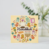 Happy Hanukkah Feestdagenkaart (Staand voorkant)