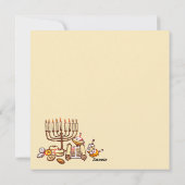 Happy Hanukkah Feestdagenkaart (Achterkant)