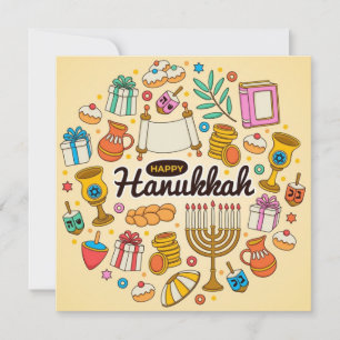Happy Hanukkah Feestdagenkaart