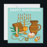 Happy Hanukkah Feestdagenkaart<br><div class="desc">Happy Hanukkah</div>