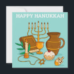 Happy Hanukkah Feestdagenkaart<br><div class="desc">Happy Hanukkah</div>