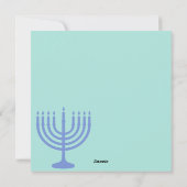 Happy Hanukkah Feestdagenkaart (Achterkant)