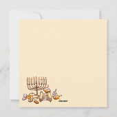 Happy Hanukkah Feestdagenkaart (Achterkant)