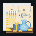 Happy Hanukkah Feestdagenkaart<br><div class="desc">Happy Hanukkah</div>