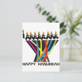 Happy Hanukkah Feestdagenkaart (Staand voorkant)