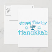 happy hanukkah feestdagenkaart (Voorkant / Achterkant)