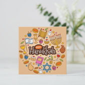 Happy Hanukkah Feestdagenkaart (Staand voorkant)