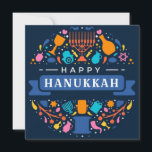 Happy Hanukkah Feestdagenkaart<br><div class="desc">Happy Hanukkah</div>