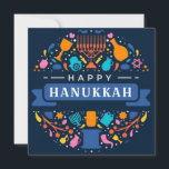 Happy Hanukkah Feestdagenkaart<br><div class="desc">Happy Hanukkah</div>