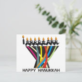 Happy Hanukkah Feestdagenkaart (Staand voorkant)