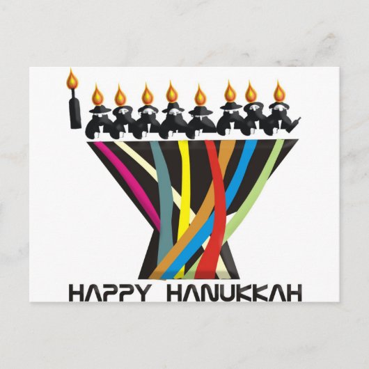 Happy Hanukkah Feestdagenkaart (Voorkant)