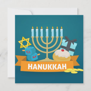 Happy Hanukkah Feestdagenkaart