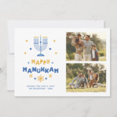 Happy Hanukkah Feestdagenkaart (Voorkant)