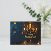 Happy Hanukkah Feestdagenkaart (Staand voorkant)