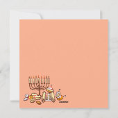 Happy Hanukkah Feestdagenkaart (Achterkant)