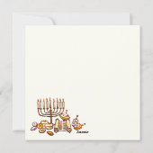 Happy Hanukkah Feestdagenkaart (Achterkant)
